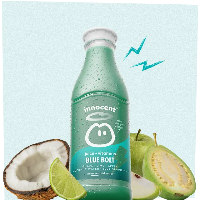 blue bolt juice + vitamins